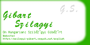 gibart szilagyi business card
